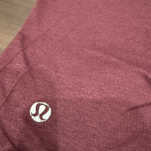 Lululemon In The Flow Crop II Heathered Bordeaux Drama - Picture 5 of 6